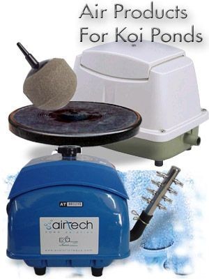 Aerators and Pond Air Pumps Pond Aerators and Pond Air Pumps provide the most essential element to your pond, OXYGEN.